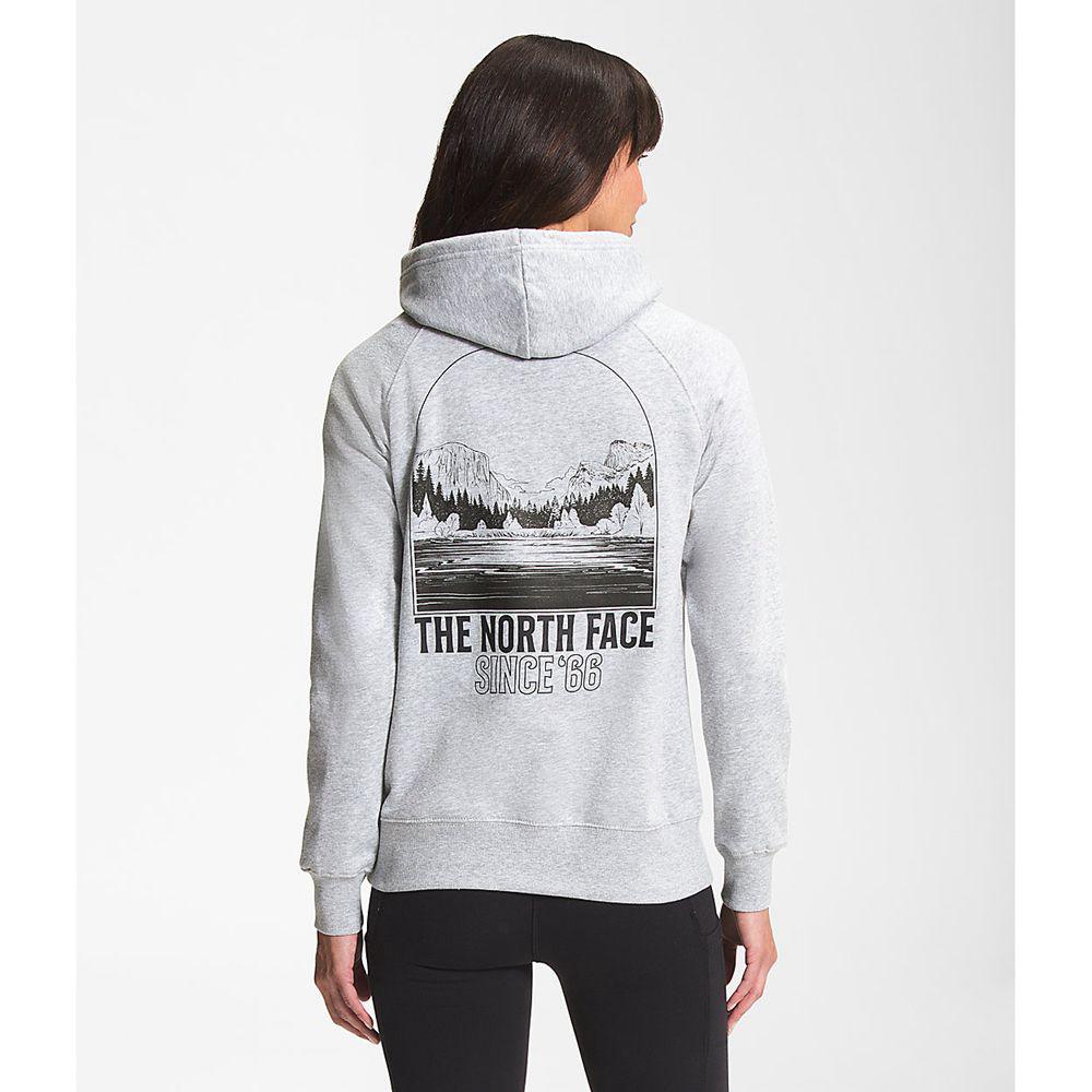 The North Face Mountain Peace Γυναικεια Φούτερ Hoodie - Ανοιχτο Γκρι (PKZV98621)